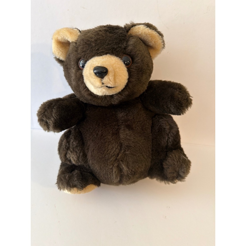 Vintage 1979 Daekor Brown Teddy Bear Plush Stuffed Animal Hudson Brands Korea
